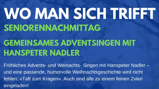 Wo man sich trifft Dezember (Foto: Sekretariat ) Wo man sich trifft Dezember (Foto: Sekretariat )