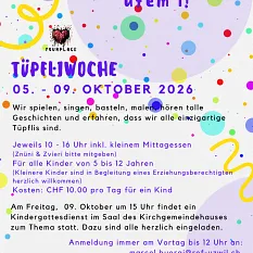 Tüüpfliwoche 2026 (Foto: Sekretariat ) Tüüpfliwoche 2026 (Foto: Sekretariat )
